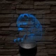 Virágzó mosómedve 7 színű valósághű 3D led lámpa