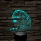 Virágzó mosómedve 7 színű valósághű 3D led lámpa