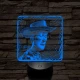 Cowboy mesefigura 7 színű valósághű 3D led lámpa