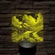 Expressz gőzmozdony 7 színű valósághű 3D led lámpa