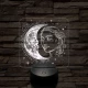A Nap és Hold gyermeke 7 színű valósághű 3D led lámpa
