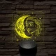 A Nap és Hold gyermeke 7 színű valósághű 3D led lámpa