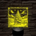 Az erdő karácsonyfája 7 színű valósághű 3D led lámpa