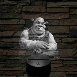 Az ogre 7 színű részletgazdag 3D led lámpa