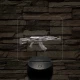 AK-12 7 színű valósághű 3D led lámpa