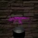 AK-12 7 színű valósághű 3D led lámpa