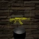 AK-12 7 színű valósághű 3D led lámpa