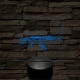 AK-12 7 színű valósághű 3D led lámpa