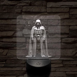 Vader Nagyúr 7 színű valósághű 3D led lámpa