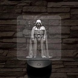 Vader Nagyúr 7 színű valósághű 3D led lámpa