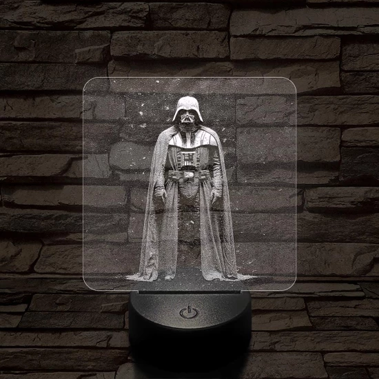 Vader Nagyúr 7 színű valósághű 3D led lámpa