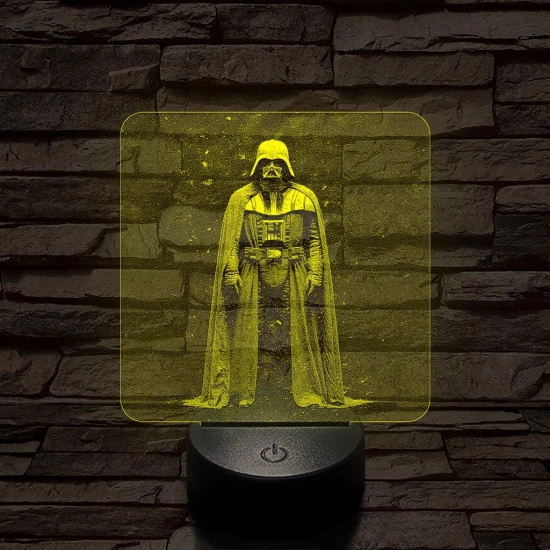 Vader Nagyúr 7 színű valósághű 3D led lámpa