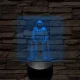 Vader Nagyúr 7 színű valósághű 3D led lámpa