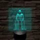 Vader Nagyúr 7 színű valósághű 3D led lámpa