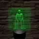 Vader Nagyúr 7 színű valósághű 3D led lámpa