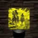 Cowboy-ok akcióban 7 színű valósághű 3D led lámpa