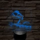 Oroszlán a szavannák királya 7 színű valósághű 3D led lámpa