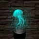 Tengeri medúza 7 színű valósághű 3D led lámpa