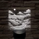 Vidéki táj 7 színű valósághű 3D led lámpa