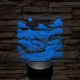 Vidéki táj 7 színű valósághű 3D led lámpa