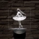 Balerína 7 színű valósághű 3D led lámpa