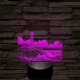 Szirti világítótorony 7 színű valósághű 3D led lámpa