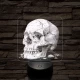 Az idő koponyája 7 színű valósághű 3D led lámpa