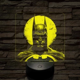 Batman a 7 színű valósághű 3D led lámpa
