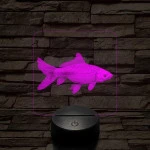 Ponty hal 7 színű valósághű 3D led lámpa