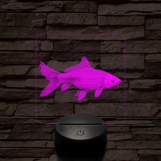 Ponty hal 7 színű valósághű 3D led lámpa