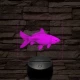 Ponty hal 7 színű valósághű 3D led lámpa
