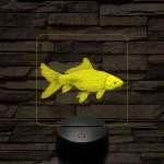 Ponty hal 7 színű valósághű 3D led lámpa