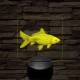 Ponty hal 7 színű valósághű 3D led lámpa