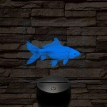 Ponty hal 7 színű valósághű 3D led lámpa