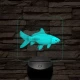 Ponty hal 7 színű valósághű 3D led lámpa