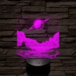 Űrbéli álom 7 színű valósághű 3D led lámpa