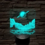 Űrbéli álom 7 színű valósághű 3D led lámpa