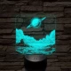 Űrbéli álom 7 színű valósághű 3D led lámpa
