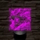 Szamuráj legenda 7 színű, valósághűen gravírozott 3D led lámpa