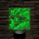 Szamuráj legenda 7 színű, valósághűen gravírozott 3D led lámpa