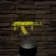 AKS-74  7 színű valósághű 3D led lámpa