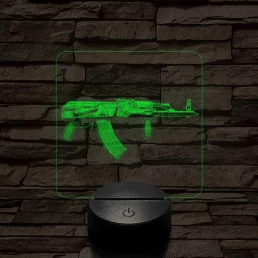 AKS-74  7 színű valósághű 3D led lámpa