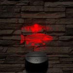 Atlanti Lazac hal 7 színű valósághű 3D led lámpa