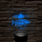 Atlanti Lazac hal 7 színű valósághű 3D led lámpa