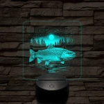 Atlanti Lazac hal 7 színű valósághű 3D led lámpa