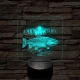 Atlanti Lazac hal 7 színű valósághű 3D led lámpa