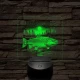 Atlanti Lazac hal 7 színű valósághű 3D led lámpa