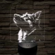 Német juhászkutya portré 7 színű valósághű 3D led lámpa