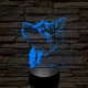 Német juhászkutya portré 7 színű valósághű 3D led lámpa
