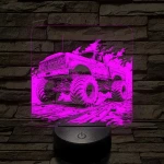 Monster Truck 7 színű valósághű 3D led lámpa